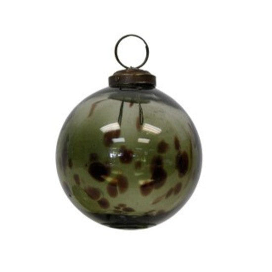 Green Glass Bauble 7cm
