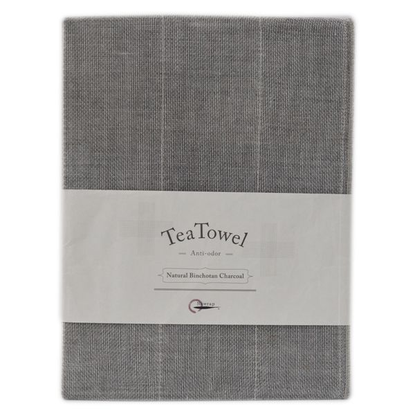 Tea Towel Natural Charcoal