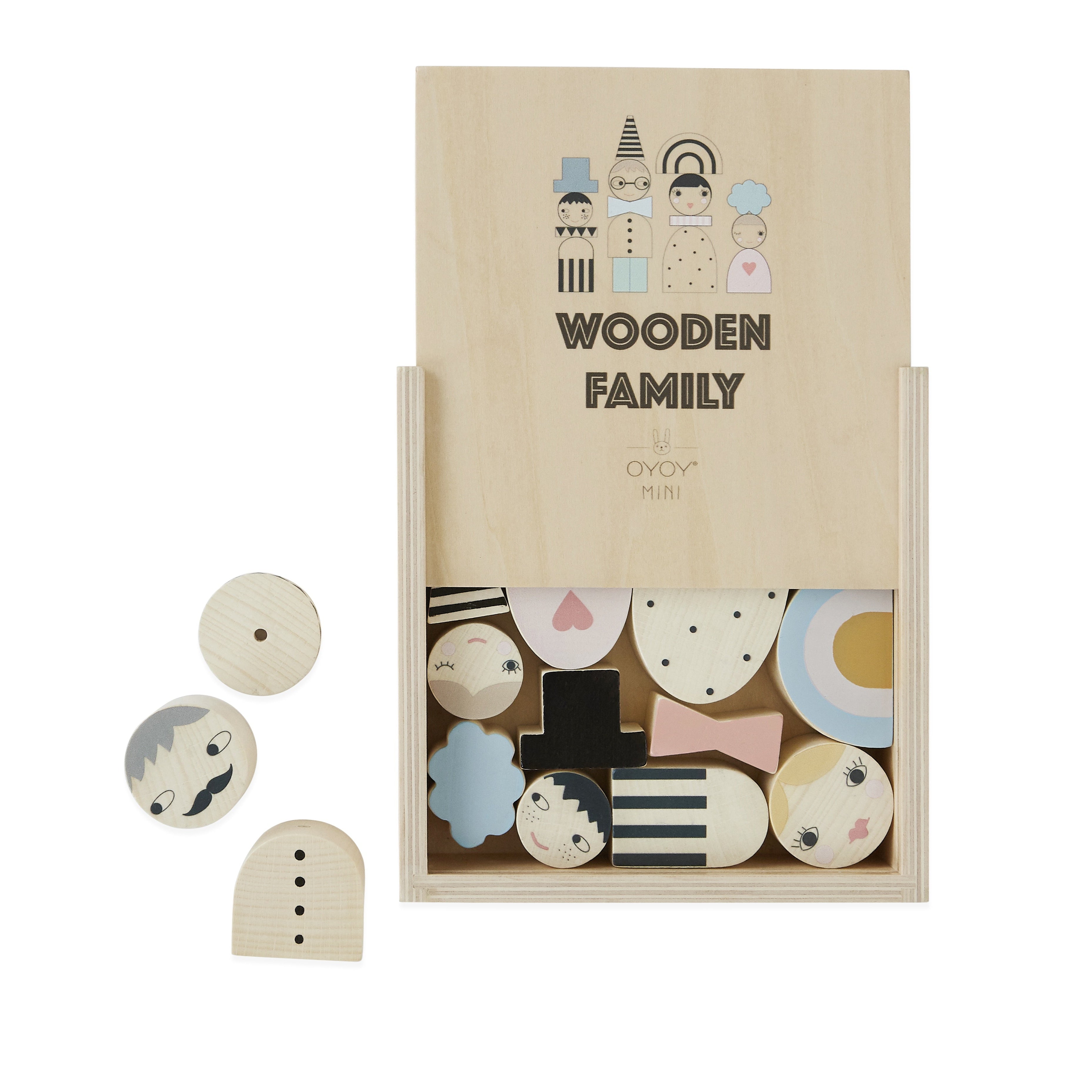 Wooden Family Bricks