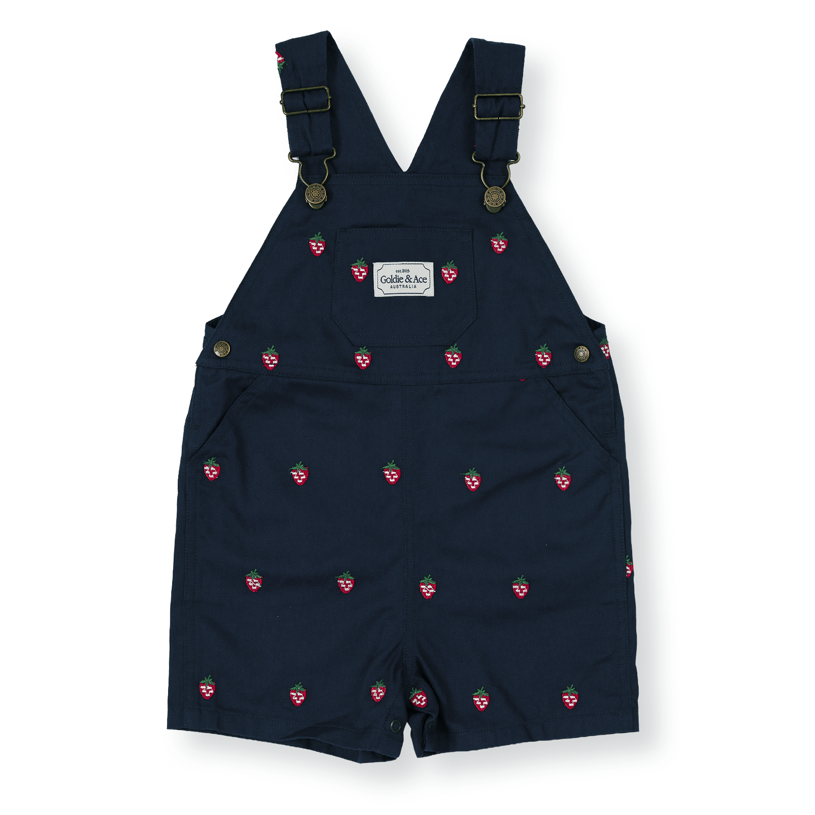 MINI STRAWBERRY EMBROIDERED BURTON OVERALL