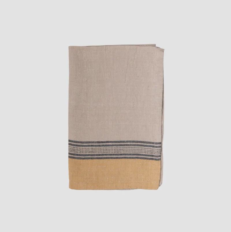 Woven Ribbon Curry Teatowel