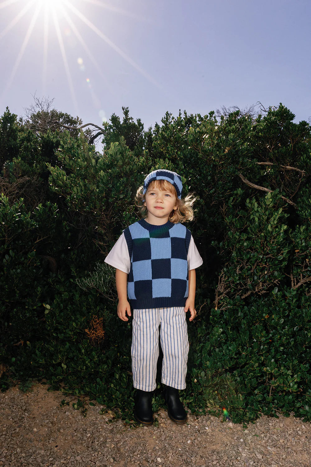 Nonno Vest - Light Blue + Dark Blue