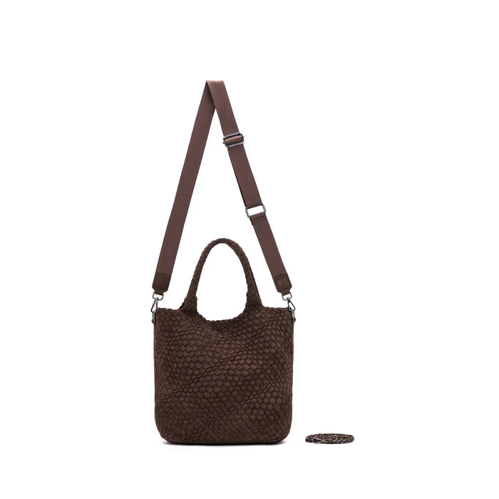 Arielle 2 Piece Suede Top Handle Bag