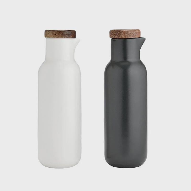 Essentials Oil & Vinegar Set - White/Charcoal