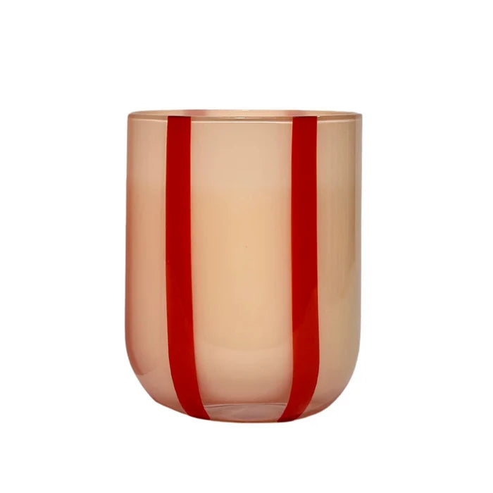 Atina Striped Tumbler - Pink/Red