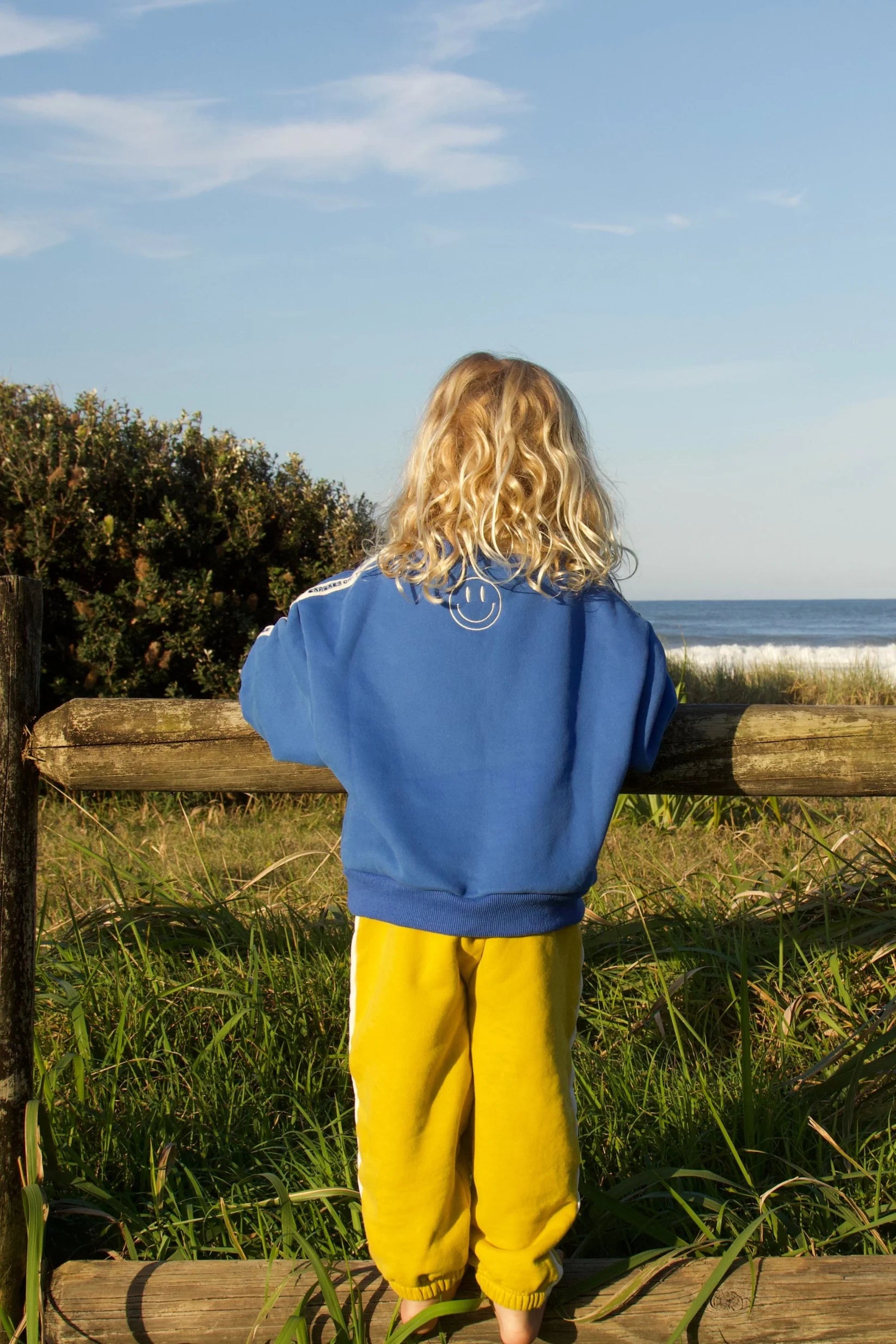 Kids Cloud Racer Sweater - Blue