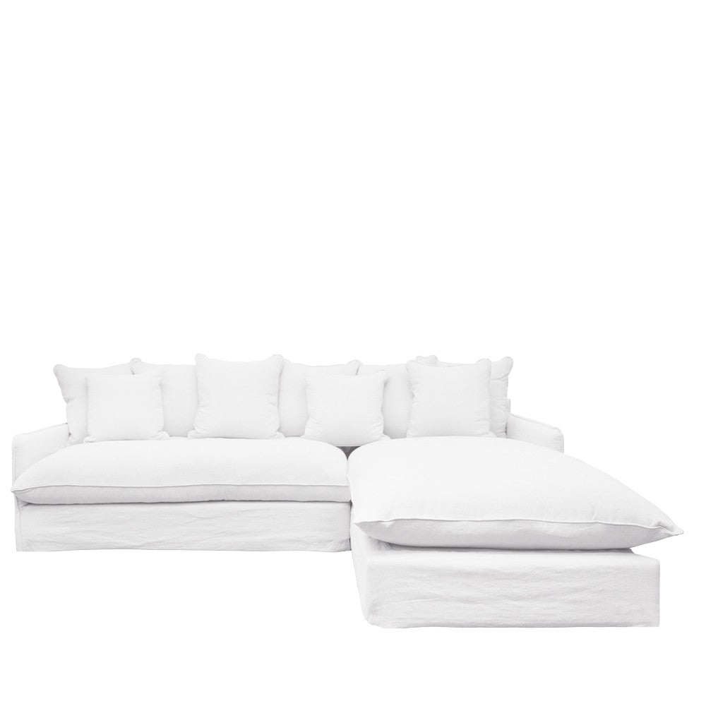 Lotus Slipcover 2.5 Seat Modular - White