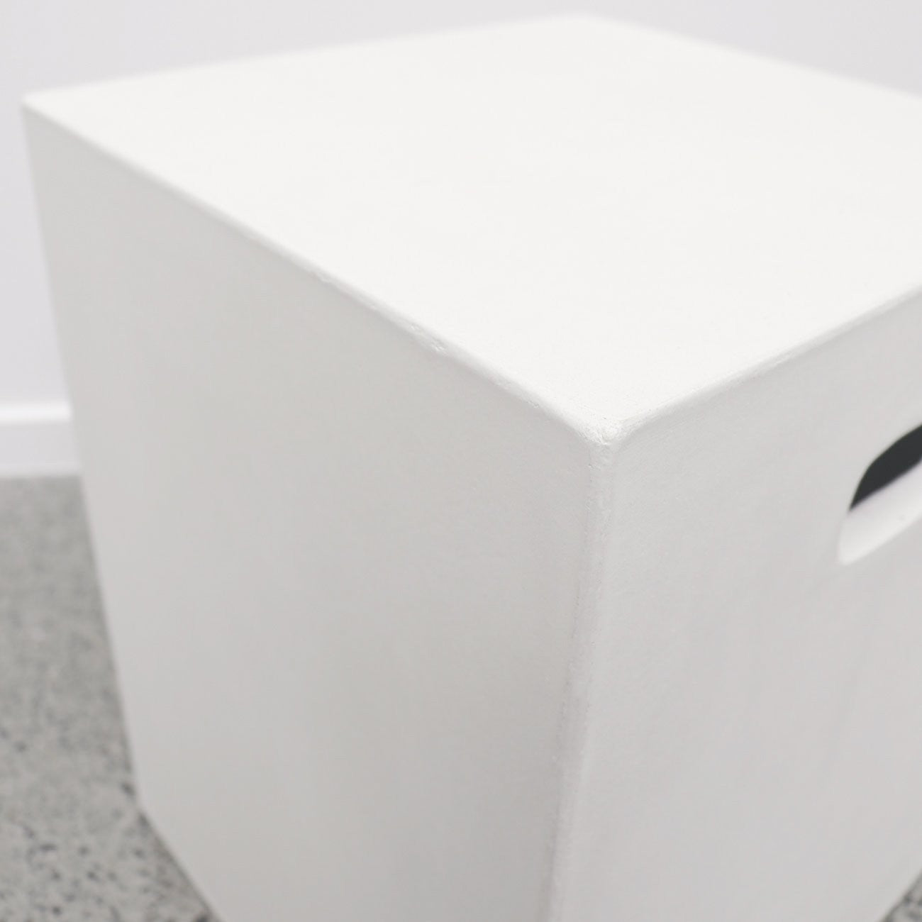 Concrete Rectangle Side Table/Stool - White