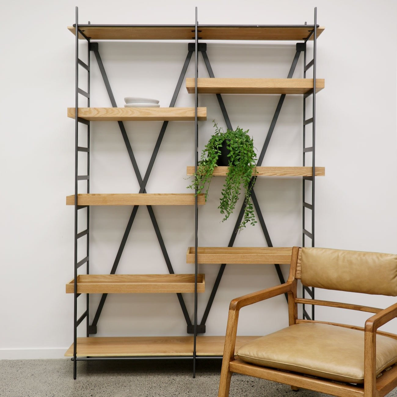 Century Bookshelf Double