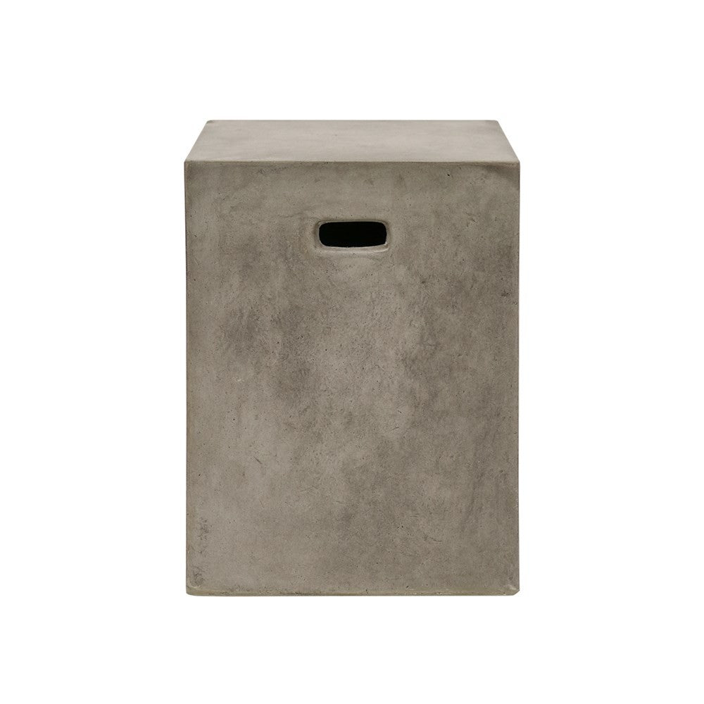 Concrete Rectangle Side Table/Stool - Grey