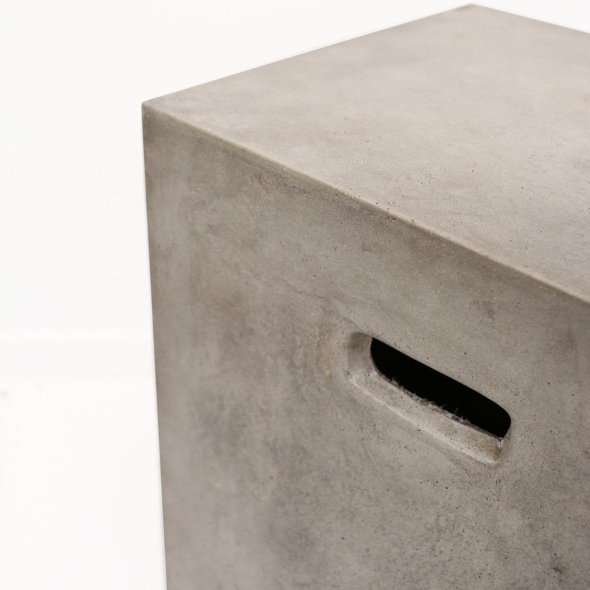 Concrete Rectangle Side Table/Stool - Grey