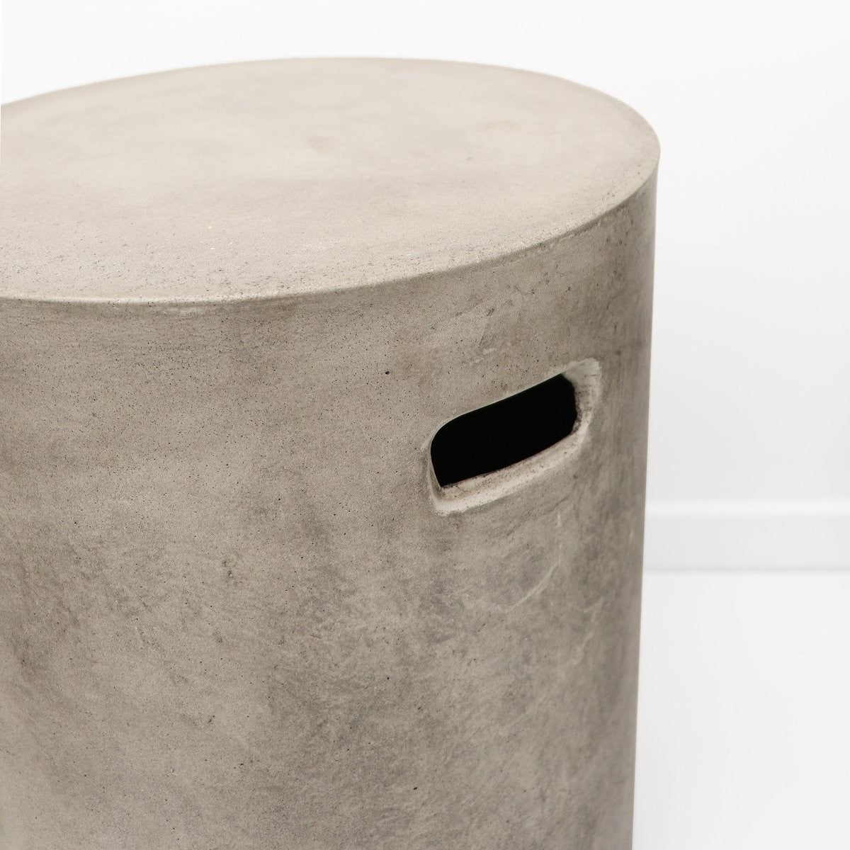 Concrete Pipe Side Table/Stool - Grey