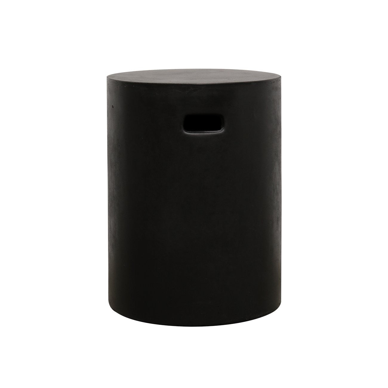 Concrete Pipe Side Table/Stool - Black