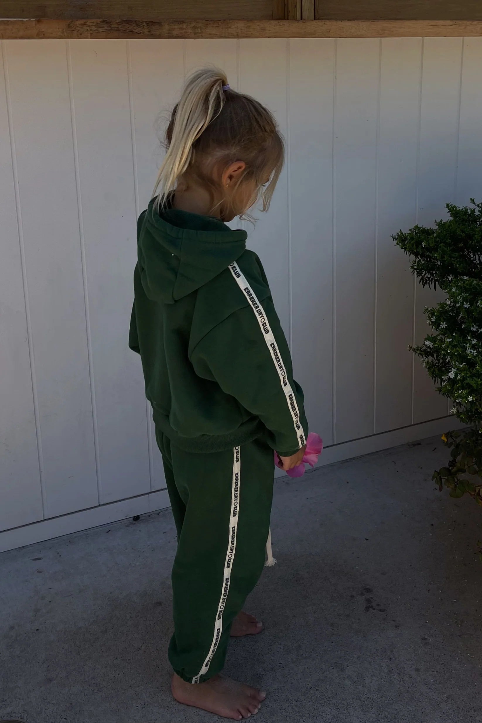 Kids Cloud Racer Hoodie - Forest