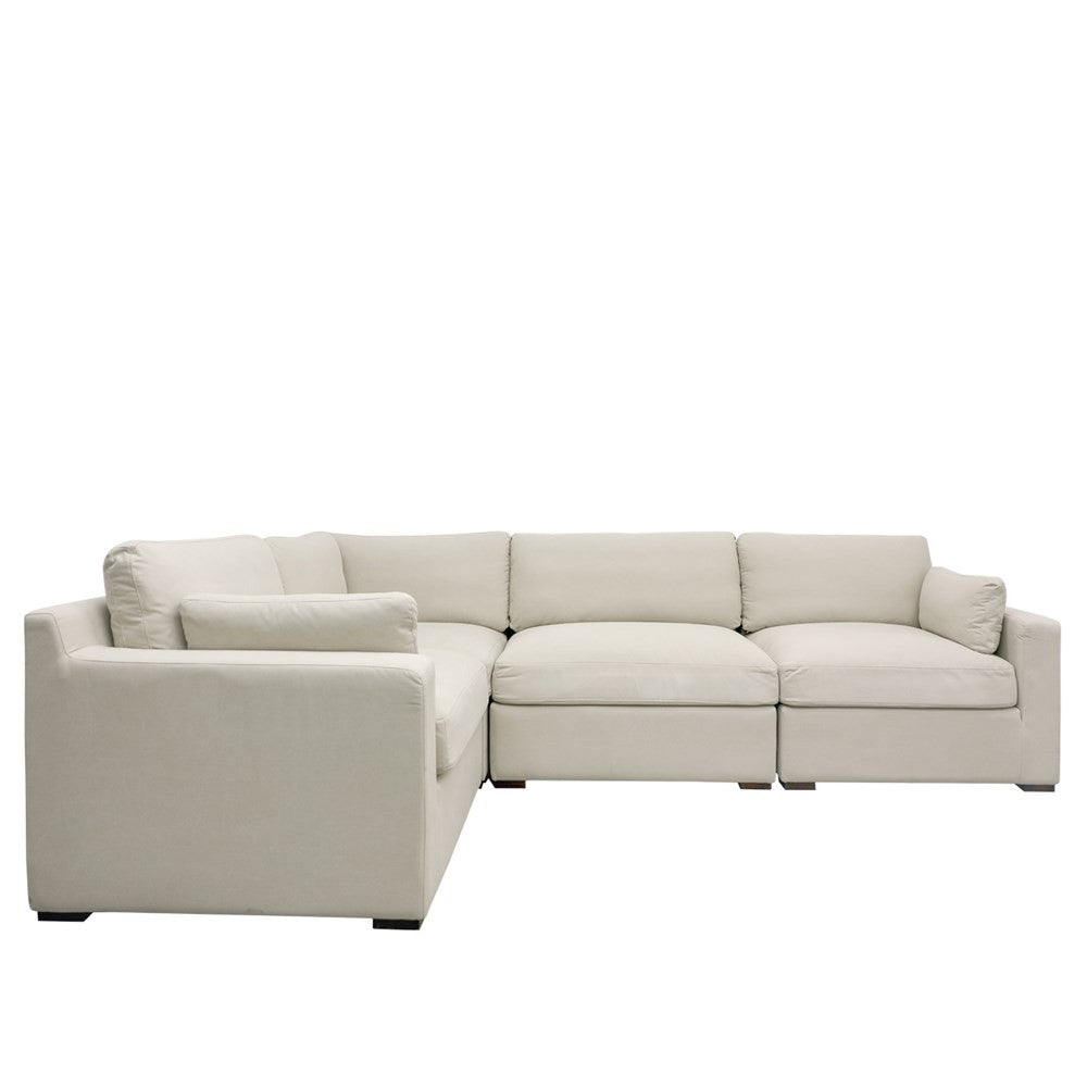 LISBON 5 PIECE MODULAR SOFA SETTING - SAND