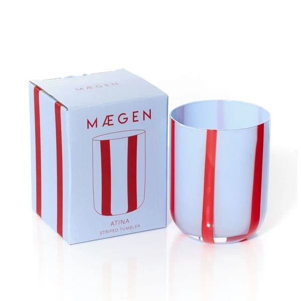 Atina Striped Tumbler - Blue/Red