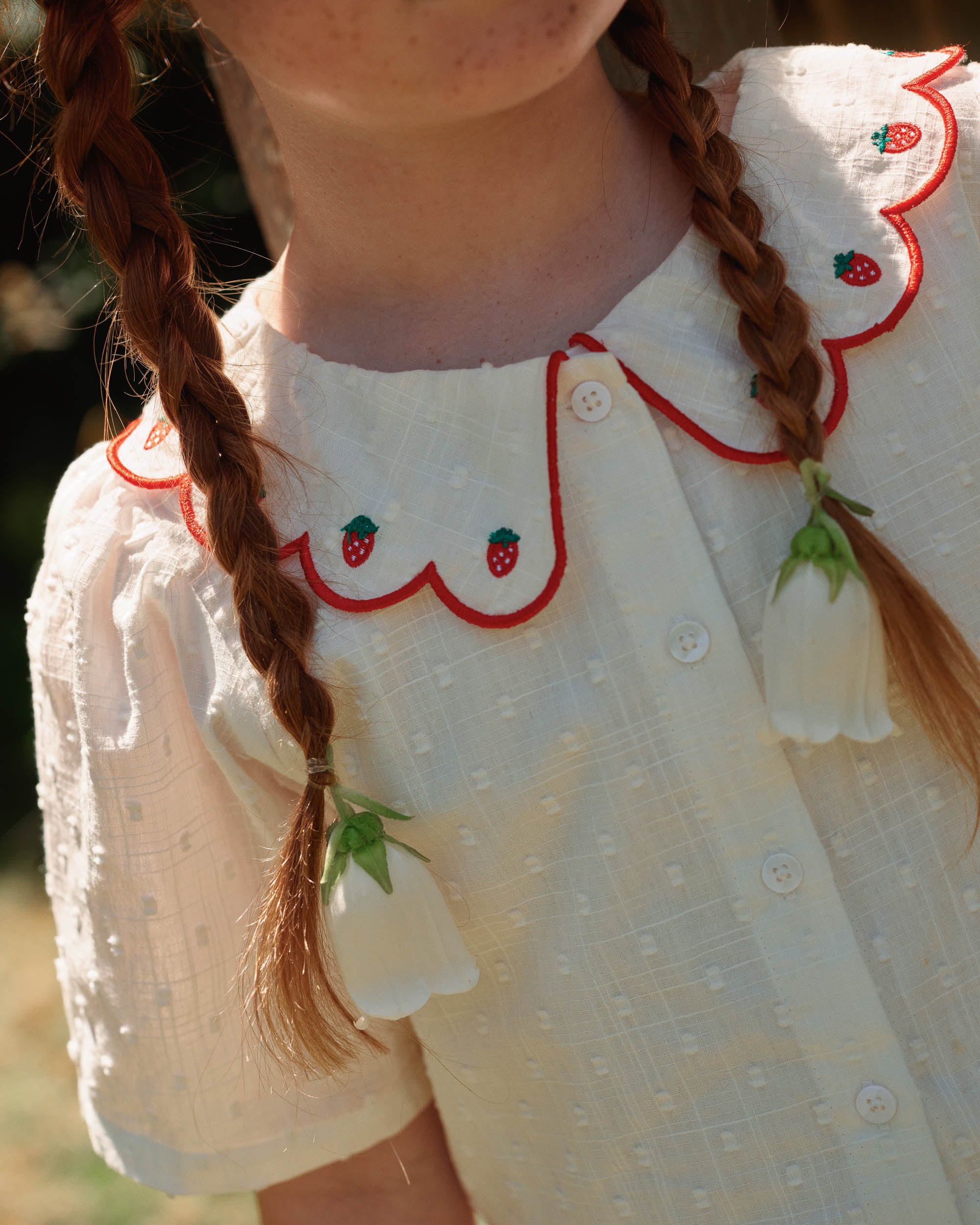 SWEET STRAWBERRY FLO SMOCKED DRESS