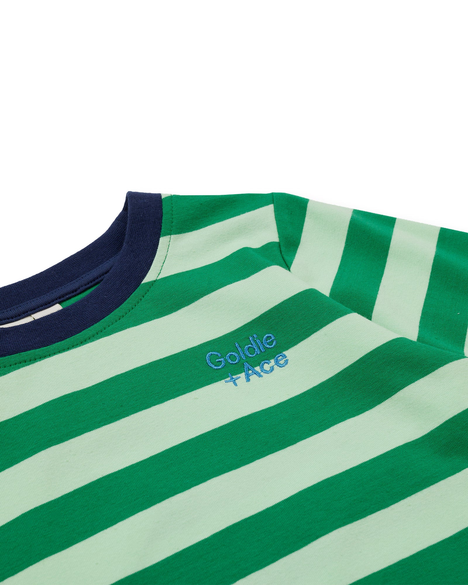 ESSENTIAL STRIPE L/S TOP GREEN