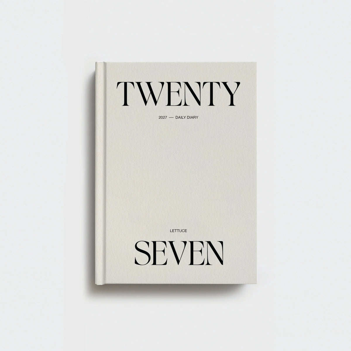 Lettuce 2027 Daily Diary | Minimal Typographic
