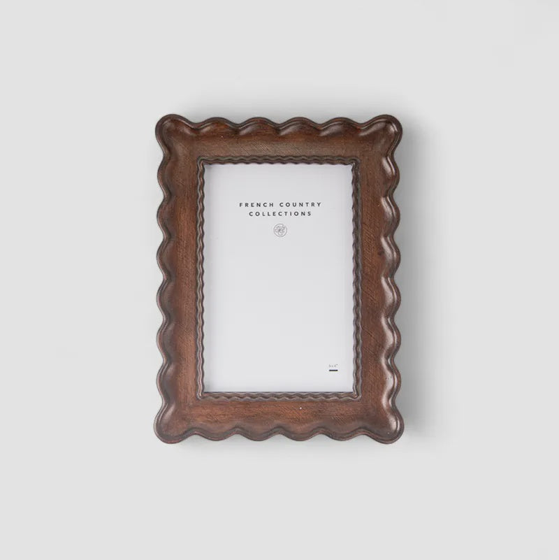Chestnut Wavy Photoframe 4x6
