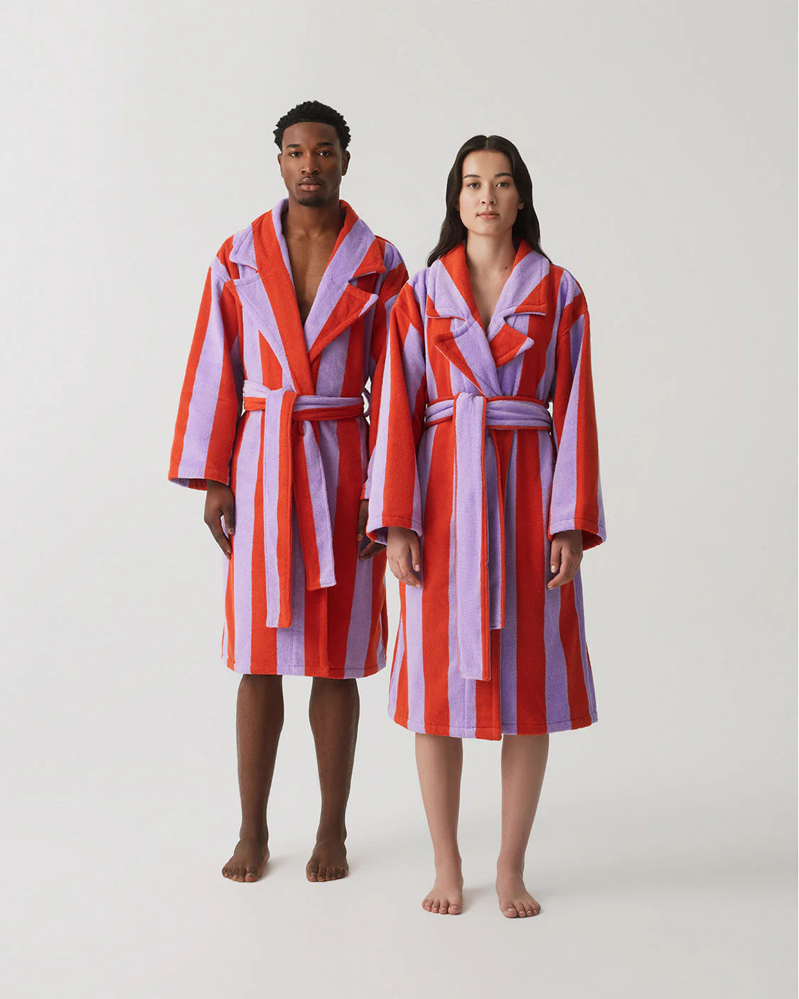 Robe - Grapefruit Stripes