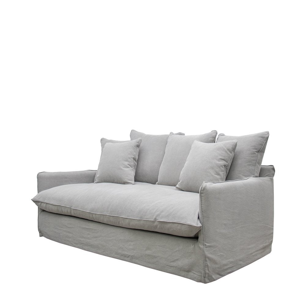 Lotus 2 Seater Slipcover Sofa - Cement