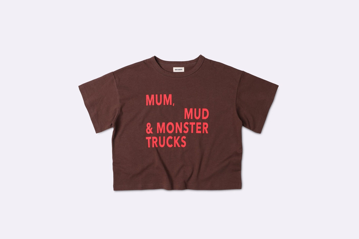 Mmm Tee in Brown/Red