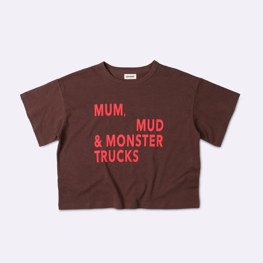 Mmm Tee in Brown/Red