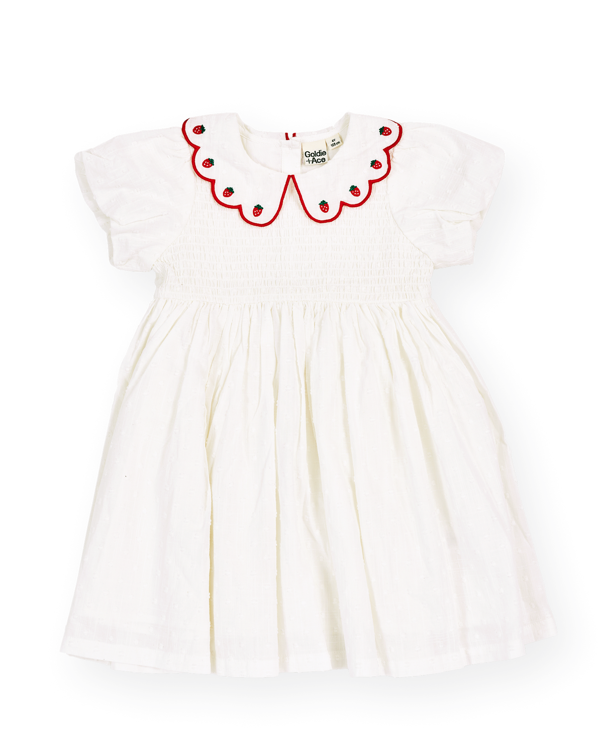 SWEET STRAWBERRY FLO SMOCKED DRESS