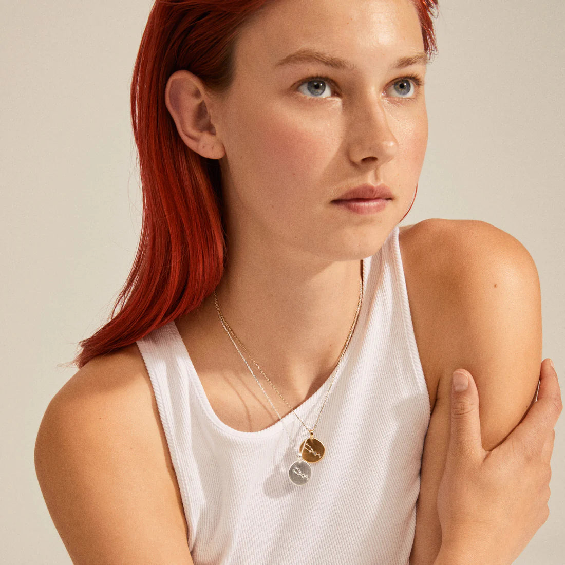 Cancer Zodiac Sign Necklace - Silver Plated - Crystal