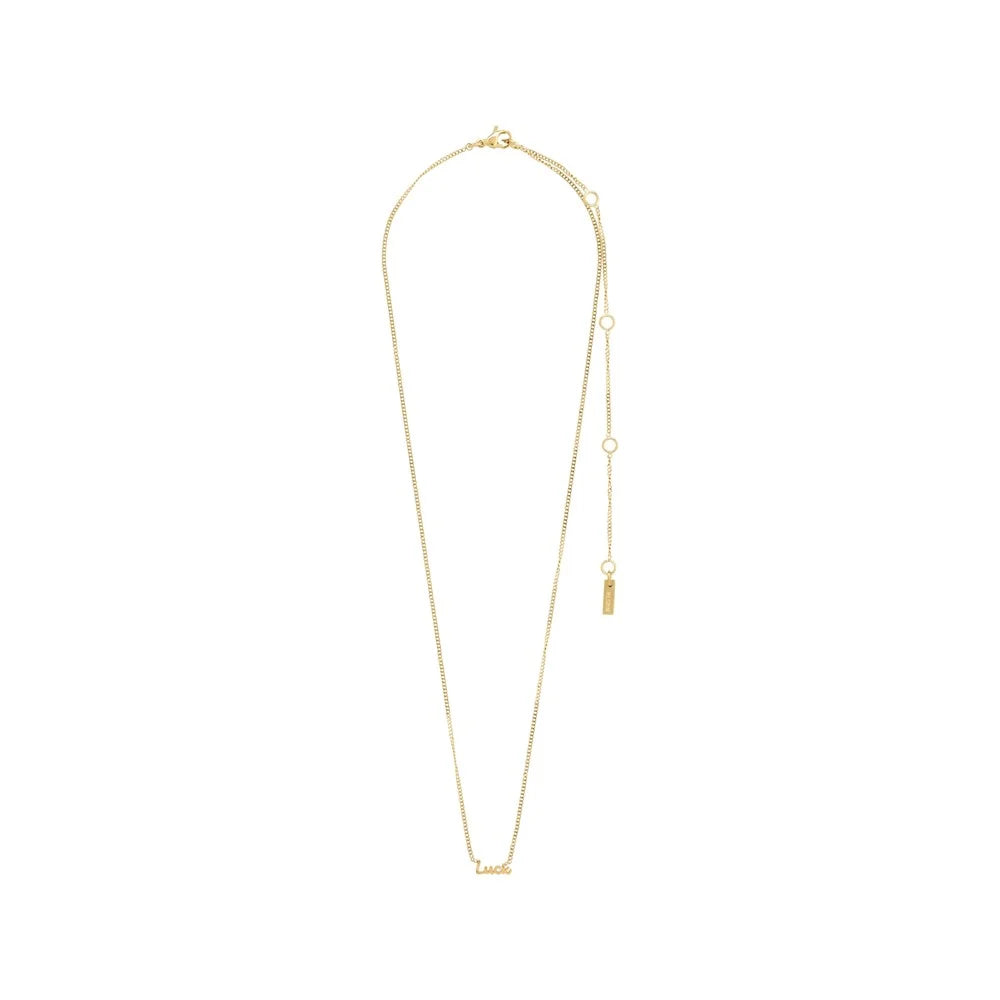 Recycled Necklace - Love, Hope, Luck