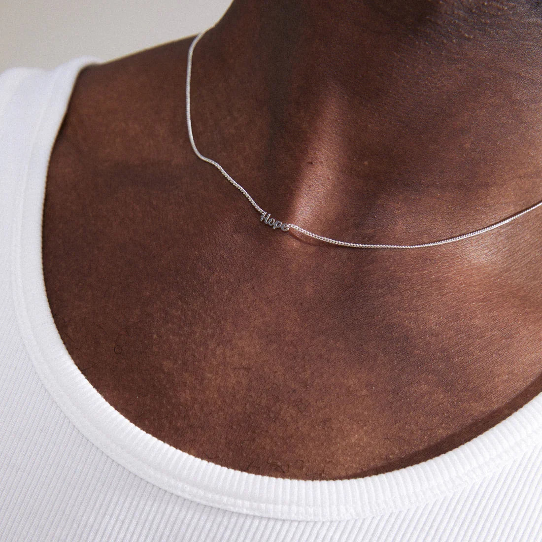 Recycled Necklace - Love, Hope, Luck