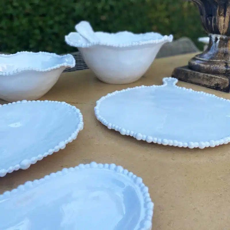 Melamine Pearl Bowl 28cm -  White