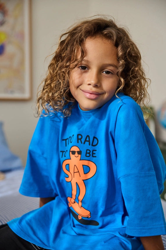 Too Rad To Be Sad in Blue