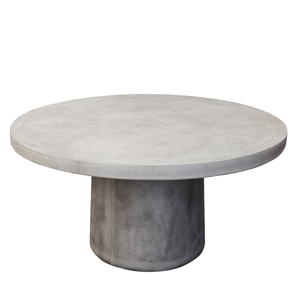 Milazzo Round Concrete Table - Grey