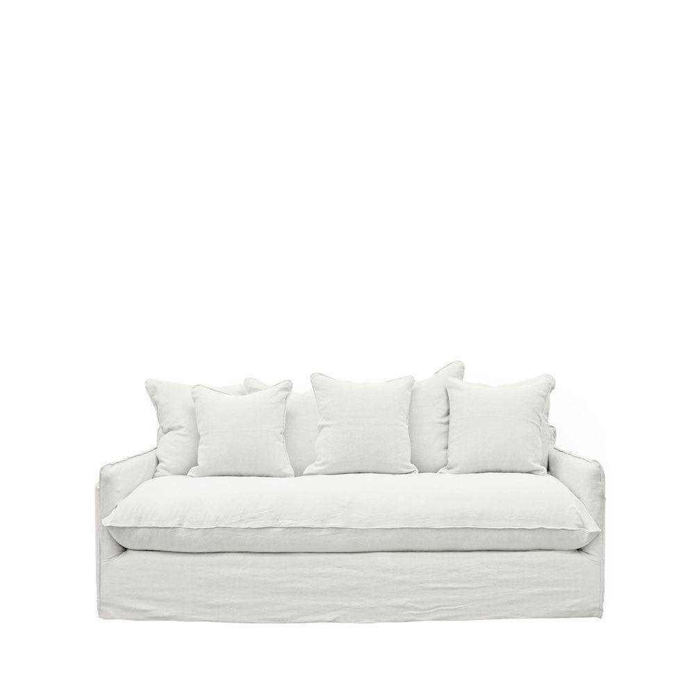 Lotus 2 Seater Slipcover Sofa - White
