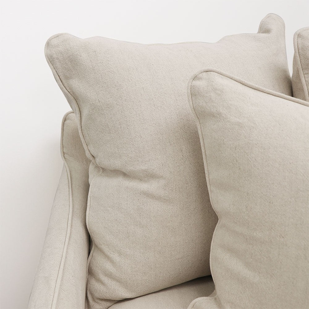 Lotus 2 Seater Slipcover Sofa - Oatmeal