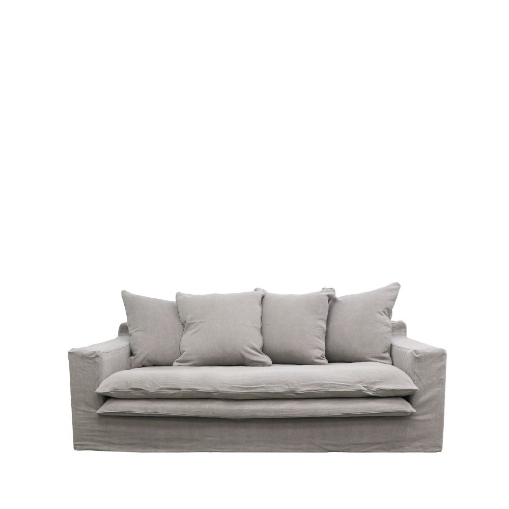 Keely 2 Seater Slipcover Sofa - Cement