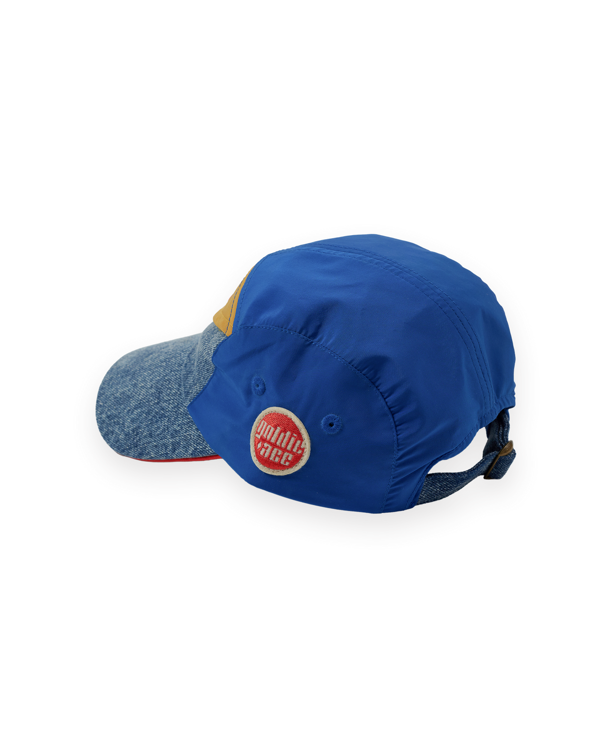 COLOUR BLOCK VINTAGE DENIM CAP