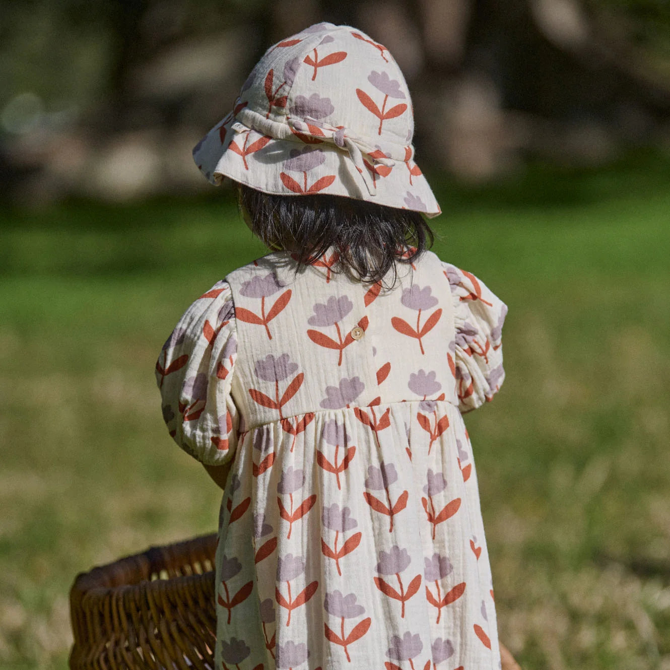 ALBERTINE DRESS MUSLIN - Fleurette Print