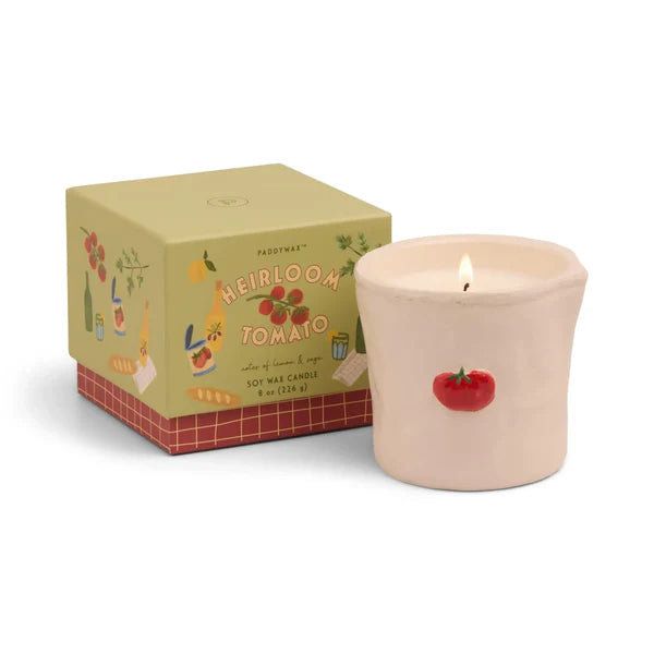 BISTRO CERAMIC CANDLE - HEIRLOOM TOMTO
