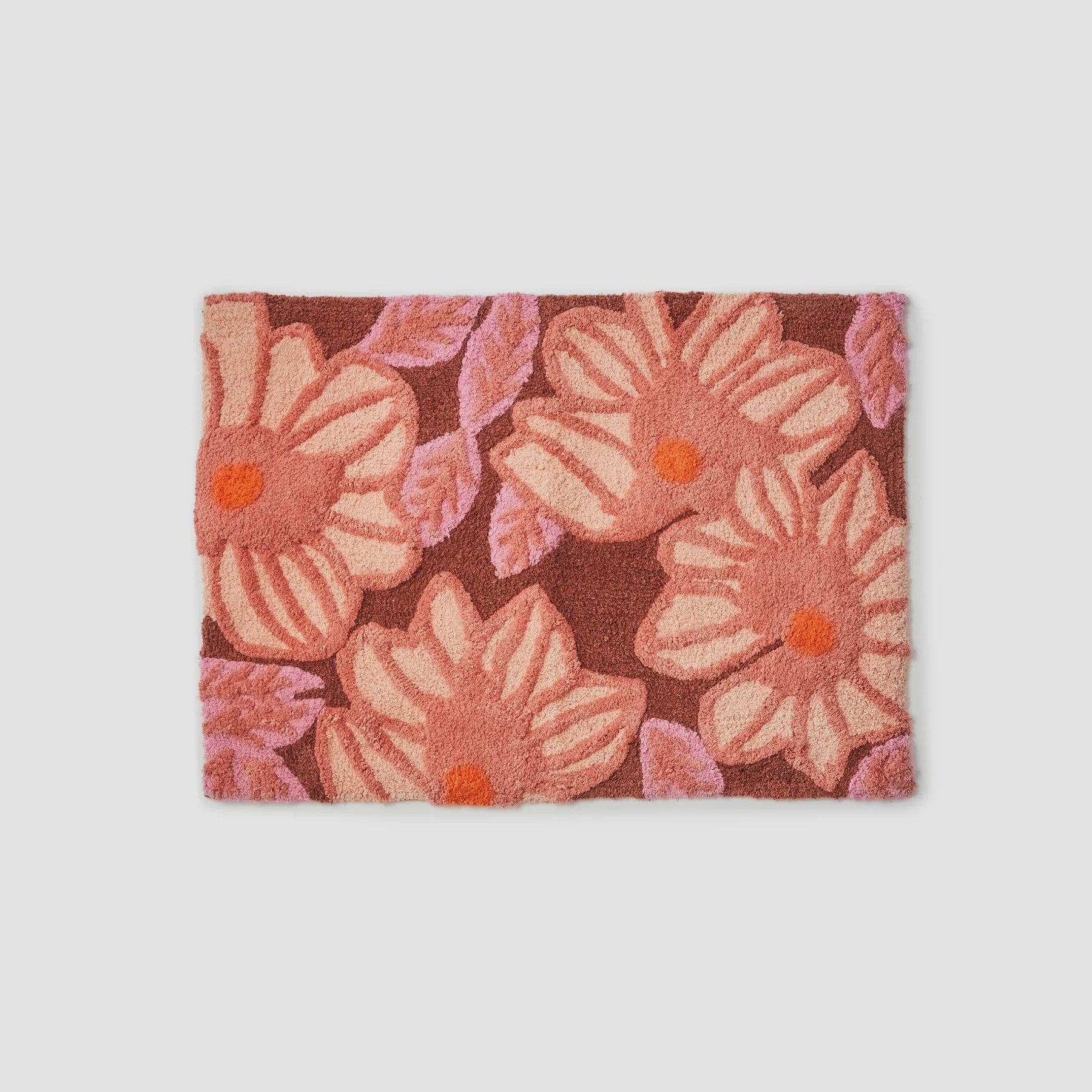 Azalea Pink Cotton Bath Mat