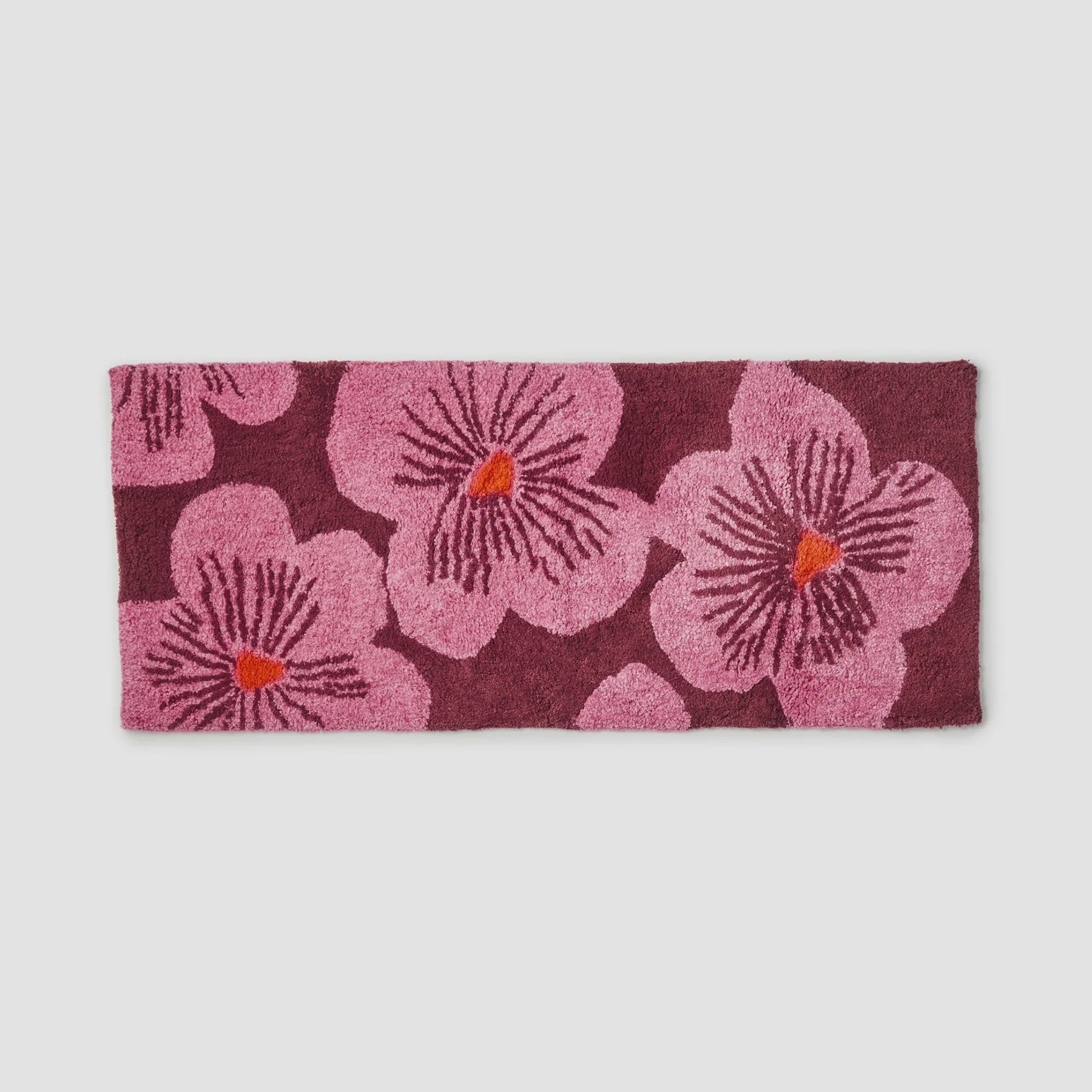 Jardin Pink Long Bath Mat