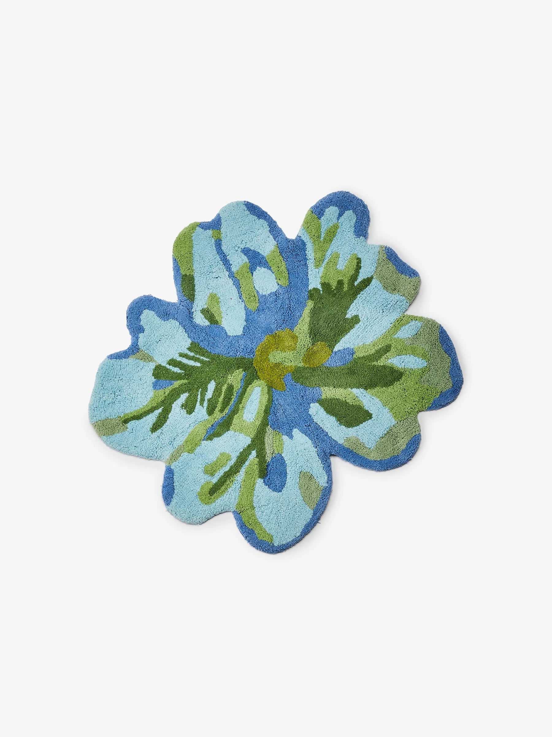 Tulip Blue Green Bath Mat