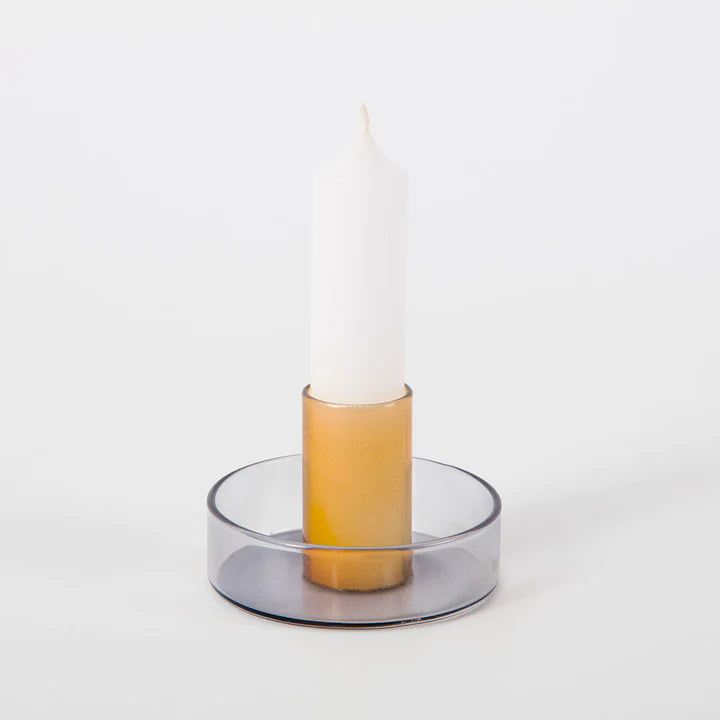 Block Duo Tone Candlestick Holder