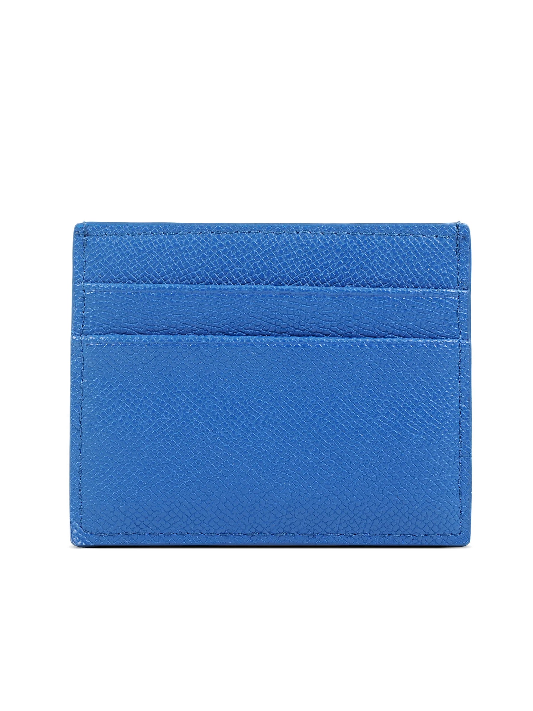 Leather Card Wallet - Cobolt