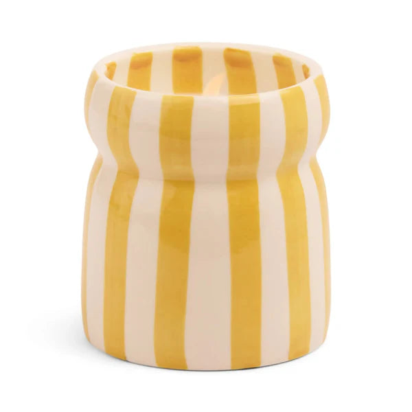 CABANA STRIPED CANDLE - GOLD COAST