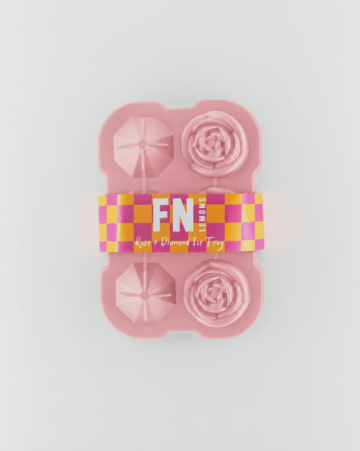 Rose + Diamond Ice Tray - Pink