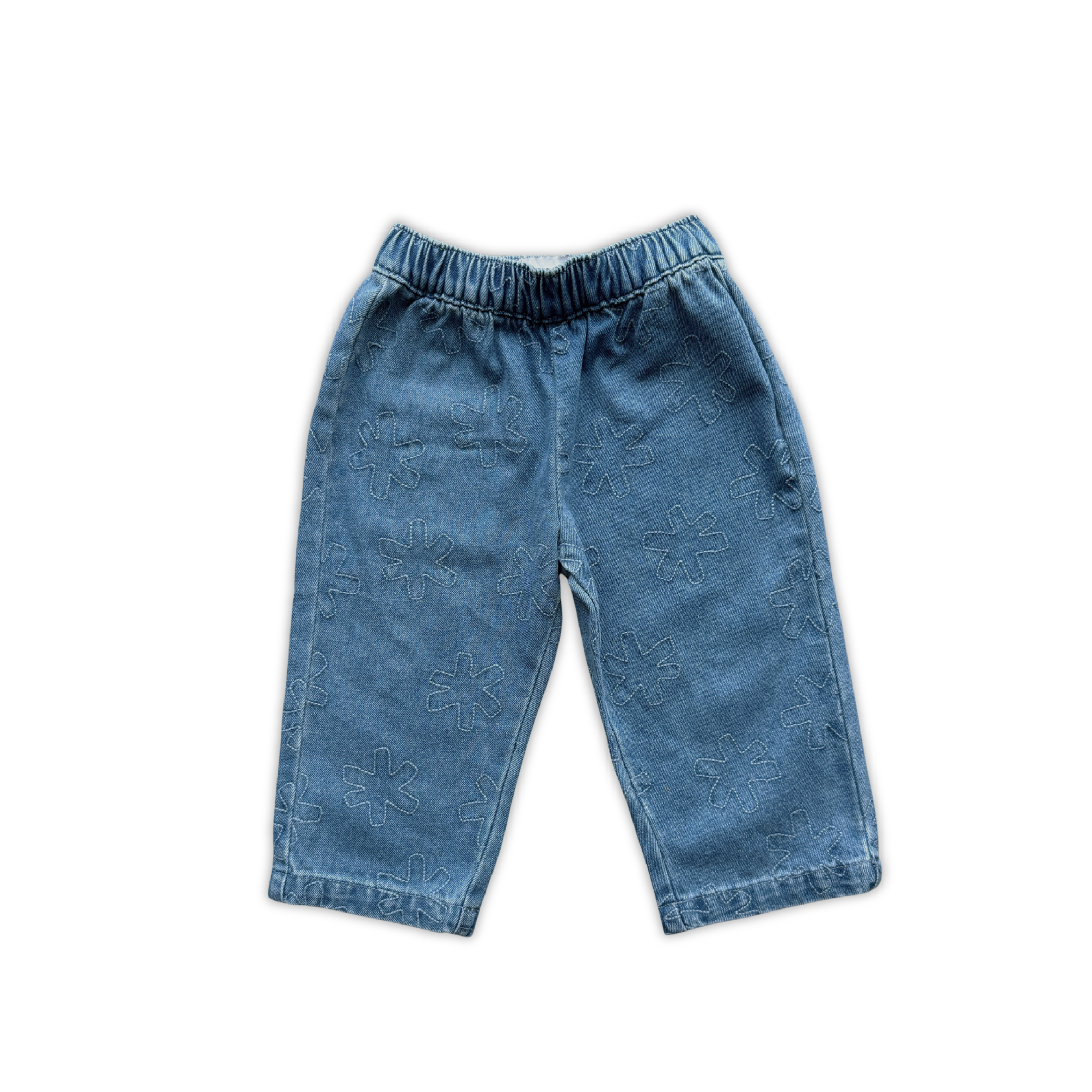 Organic Starlight Embroidery Denim Pant