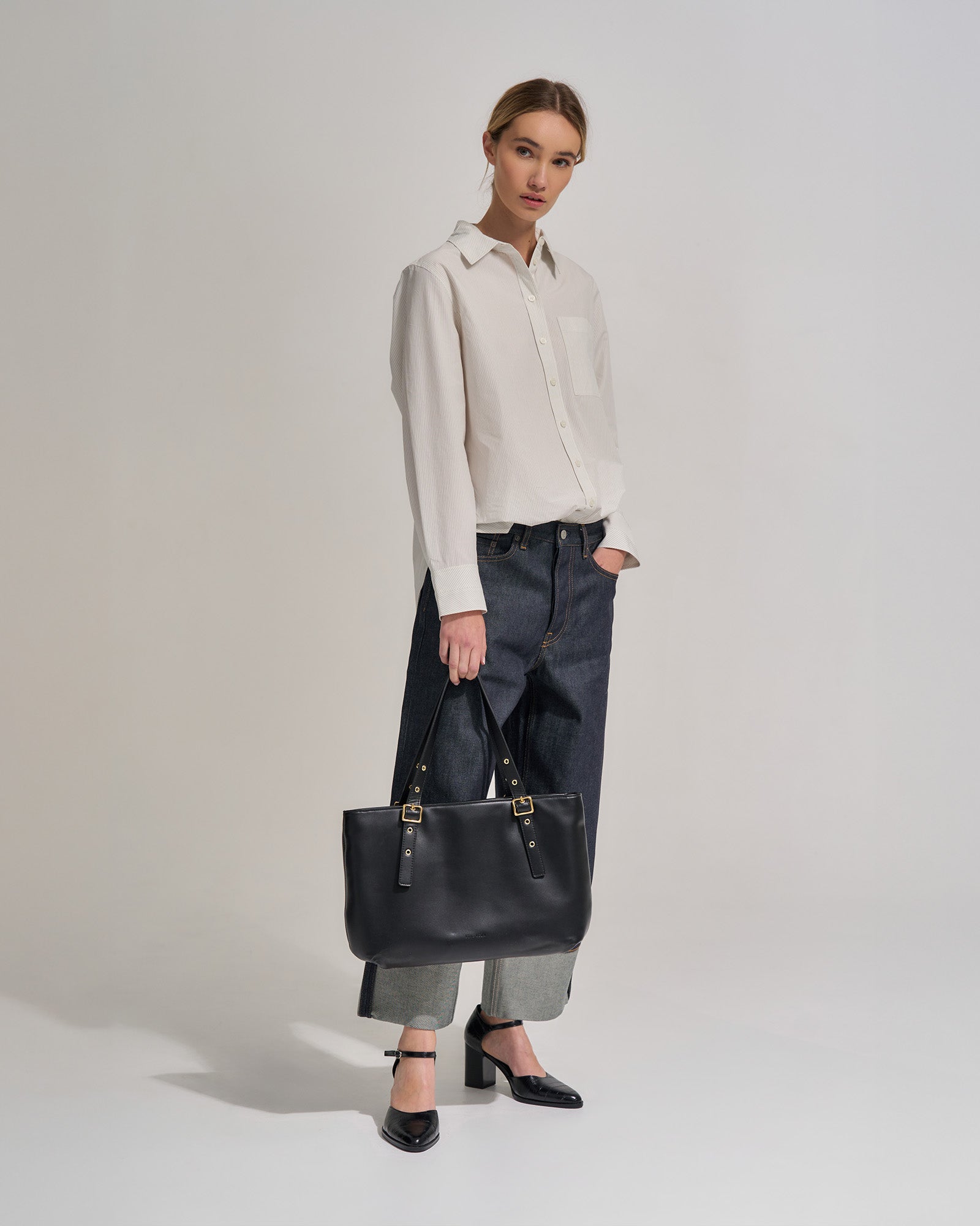 Everyday East-West Tote - Black